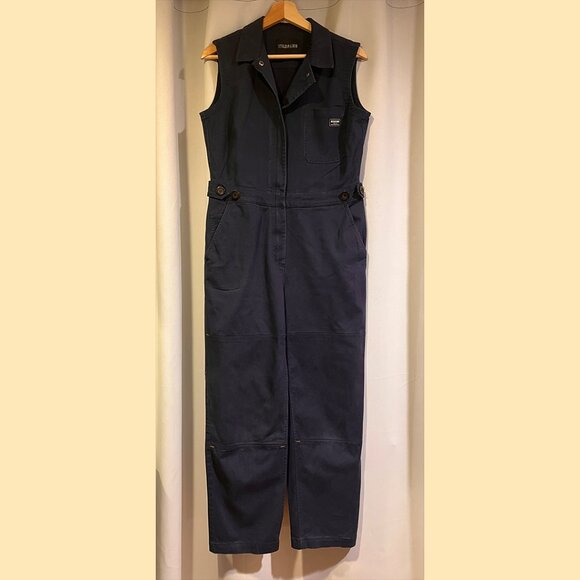 WILDFANG Essential Coverall Sleeveless Navy Highwaist Size M - Picture 1 of 6